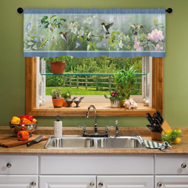 1pcs Kitchen Short Curtain Cartoon Pattern Cross border Hot Selling Factory Direct Supply 3D Digital Printing Waterproof and Oil proof