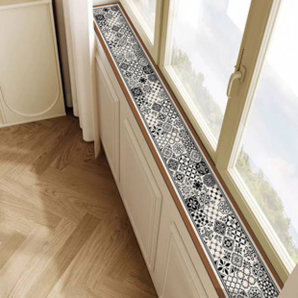 Simple and modern finished bay window mat with a high-end feel for balconies, anti slip window sills, waterproof and dirt resistant mats for bedrooms, small windows, and countertops