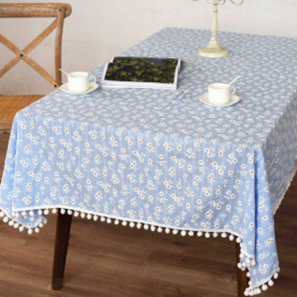 New rural style tablecloth made of cotton fabric, heat-resistant tablecloth fabric, Japanese coffee table fabric