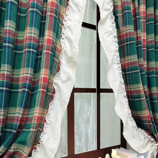 Factory direct supply cross-border e-commerce platform Amazon WISH hot new product with green grid and hemp yarn edge