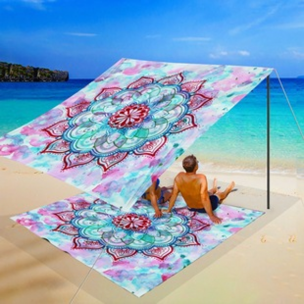 New 2PS Cross border Skyline Fabric for 2025, Quick drying, Water repellent, Moisture proof, Outdoor Picnic Screen, Camping and Camping Screen