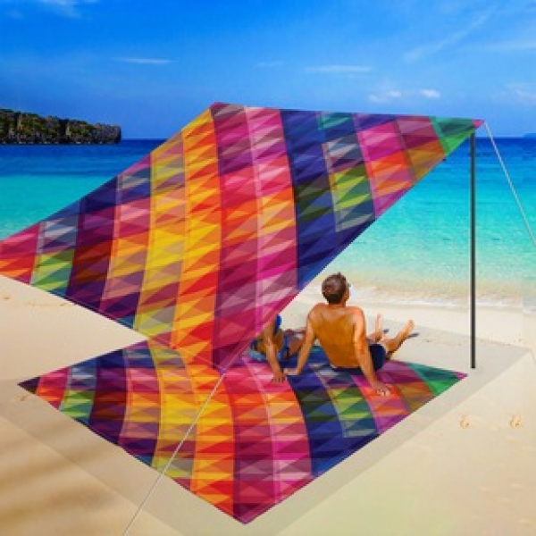 New 2PS Cross border Skyline Fabric for 2025, Quick drying, Water repellent, Moisture proof, Outdoor Picnic Screen, Camping and Camping Screen