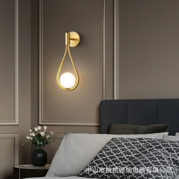 Internet famous wall lamp LED bedside bedroom modern minimalist creative living room balcony staircase corridor wall Nordic lighting fixtures