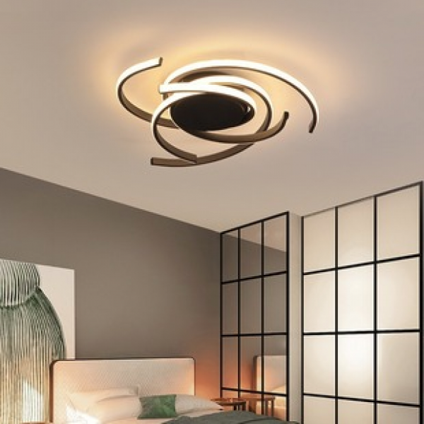 New cross-border LED modern minimalist bedroom light, warm and romantic room lighting, Nordic living room light, ceiling light