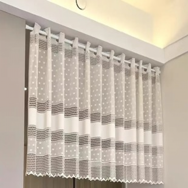 2025 New Manufacturer Direct Sales Small Curtains, Short Curtains, Roman Curtains, Amazon Popular Kitchen Curtains, Fresh Japanese European