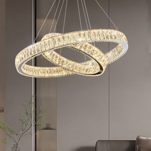 Living room lights, main hall lights, bedrooms, dining rooms, villas, duplex crystal chandeliers, Zhongshan lighting fixtures, home decoration lighting fixtures, high-end feel