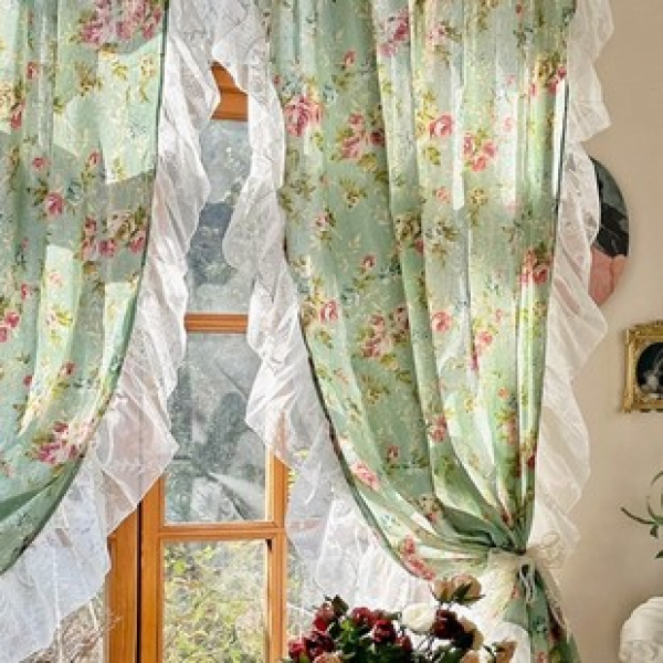 In 2025, the factory will directly supply cross-border e-commerce platform Amazon's popular new product sunflower with lace curtains