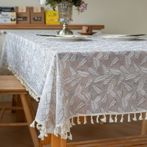 Cross border Amazon hot selling new leaf tablecloth Nordic tablecloth tablecloth dining table creative home