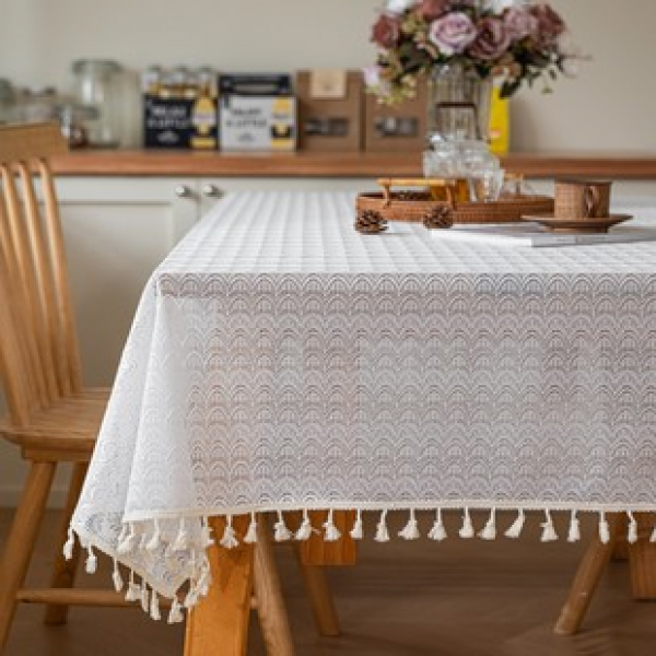 Cross border Amazon hot selling new wave white tablecloth Nordic tablecloth tablecloth dining table creative home