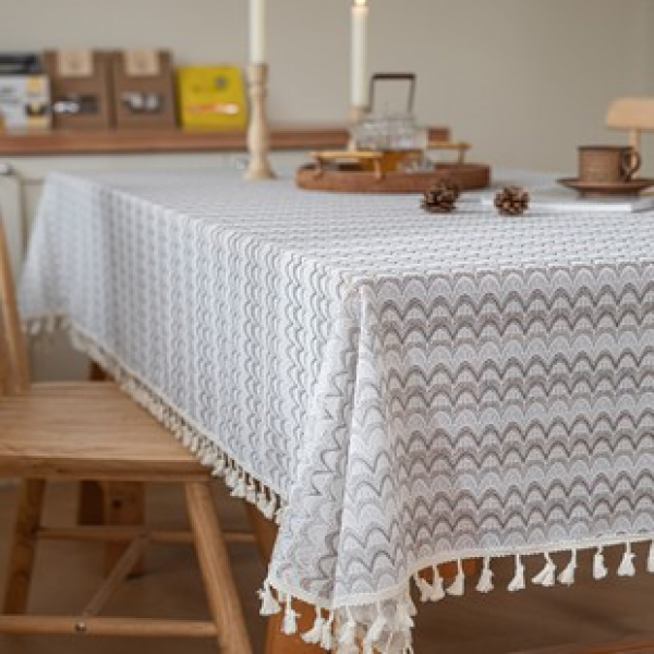 Cross border Amazon hot selling new wave gray tablecloth Nordic tablecloth tablecloth dining table creative home