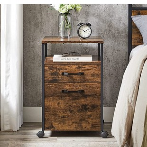 Manufacturer direct sales modern minimalist home bedroom wall storage bedside table with wheels for office organization and storage cabinet