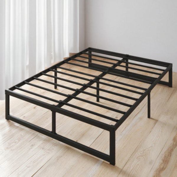 Cross border manufacturer direct sales bed frame bedroom commercial apartment American style detachable folding bed frame iron bed frame double bed frame