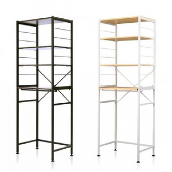 Cross border manufacturer direct sales small apartment simple design high-quality multi-layer kitchen washing machine floor storage rack