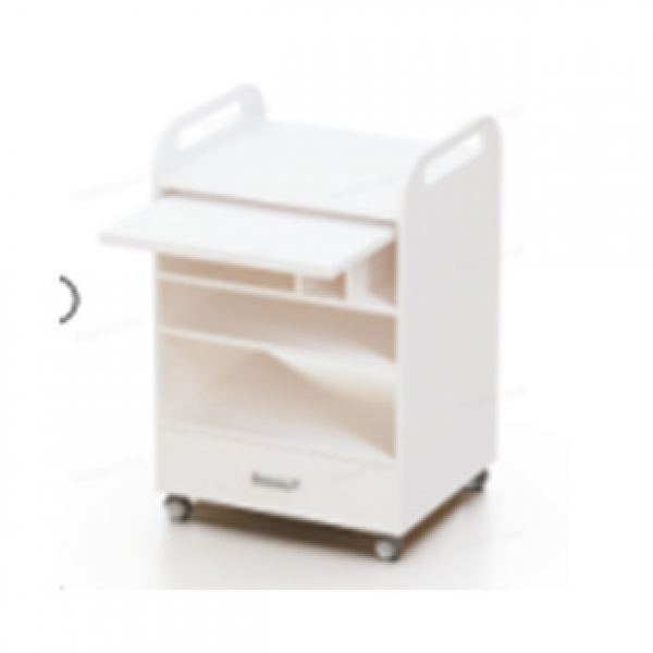 Solid wood beauty cart, multifunctional beauty salon, three-layer storage rack, tool cart, hairdressing and nail art small cart with drawers