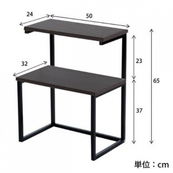 Bathroom storage rack, book storage rack, kitchen double-layer seasoning rack, wrought iron desktop storage rack