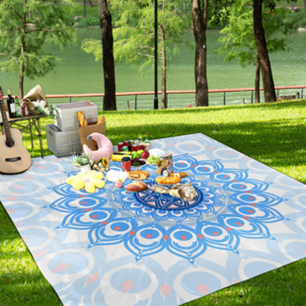 Cross border beach mat, quick drying, waterproof and moisture-proof mat, outdoor picnic mat, camping blanket
