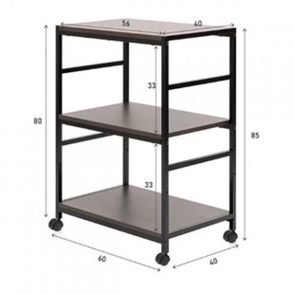 Multi layer storage rack, indoor shelf, miscellaneous items sorting with wheels, multifunctional, movable, floor standing storage rack, kitchen, bedroom