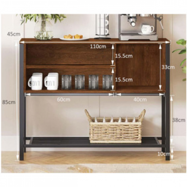 Nordic solid wood dining cabinet, simple and modern, small-sized restaurant, tea and water cabinet, kitchen, cupboard, storage, wine cabinet, entrance counter