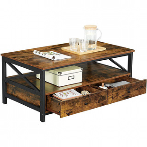 Cross border popular large capacity storage cabinet shelf, American multifunctional storage, coffee table, living room, leisure coffee table