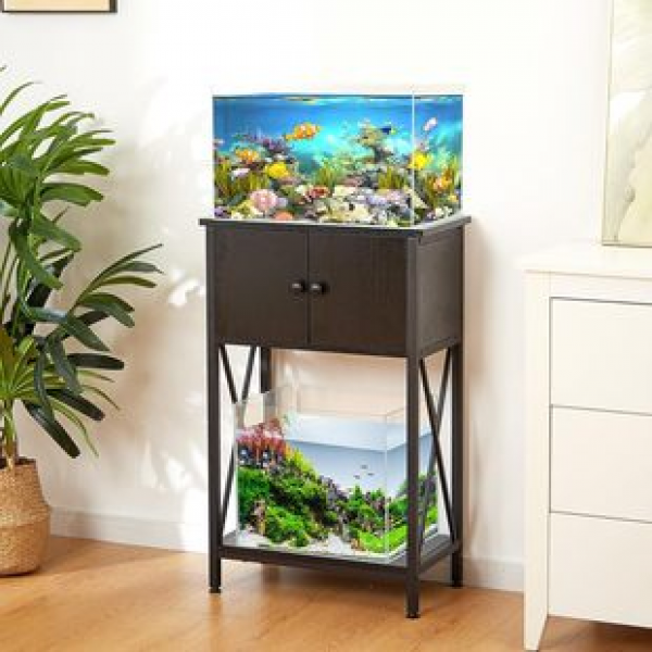 Manufacturer direct sales of modern minimalist small aquarium fish tank cabinets, load-bearing support fish tank racks, adjustable load-bearing feet