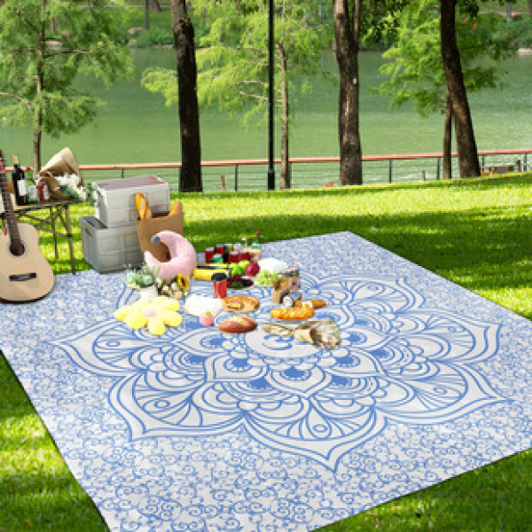 Cross border beach mat, quick drying, waterproof and moisture-proof mat, outdoor picnic mat, camping blanket