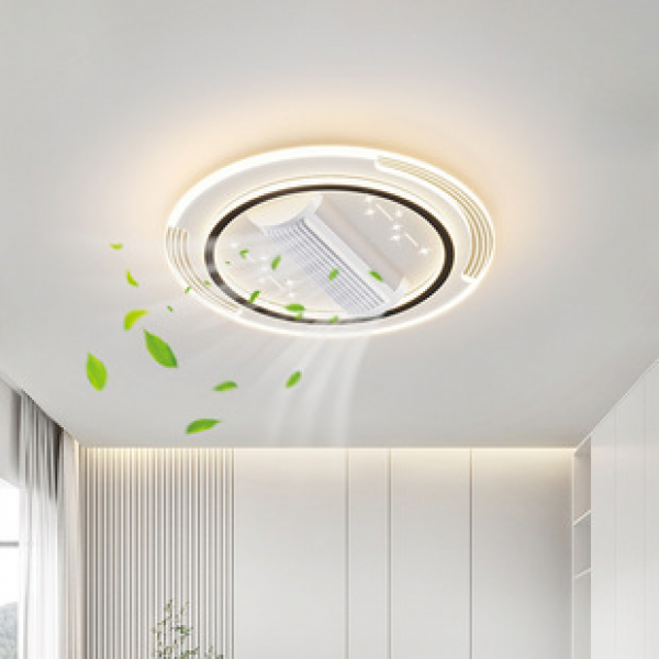 Spectral restaurant full eye protection, living room, bedroom ceiling light, modern fan lighting, leaf free minimalist LED room light
