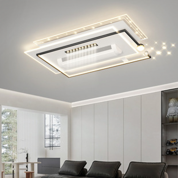 Ceiling light LED modern eye protection bedroom with full spectrum lighting, simple living room, dining room, no leaf fan light