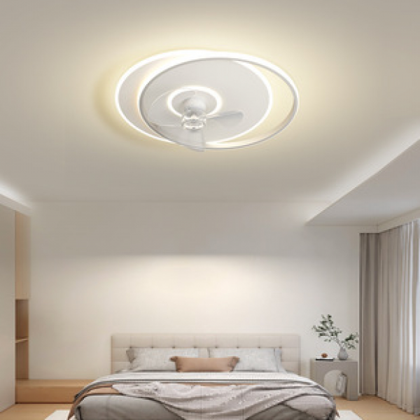 Bedroom fan light integrated modern and simple 2025 new room ceiling light with ceiling fan light, children's room dining room light