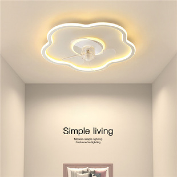 Bedroom fan light 360 degree shaking head new modern minimalist dining room ceiling light children's room home ceiling fan