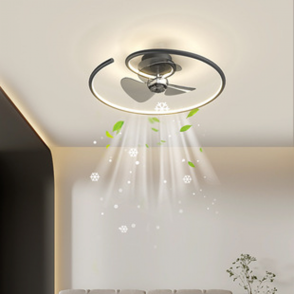 Full spectrum eye protection children's room bedroom fan light, modern and simple master bedroom room light, new creative ceiling light