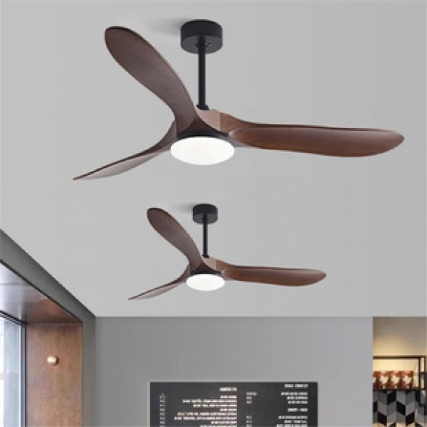 Cross border American style ceiling fan lamp, bedroom ceiling fan lamp, low floor living room fan lamp, dining room variable frequency silent ceiling fan lamp