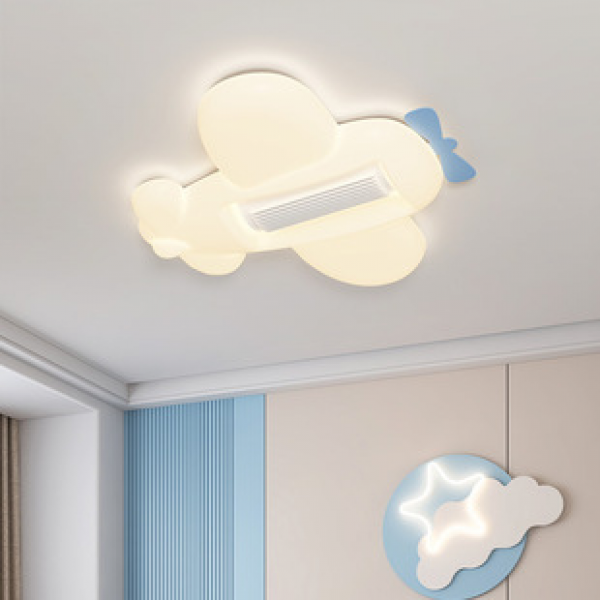 Full spectrum LED bladeless fan ceiling light for eye protection, children's bedroom, dining room, Zhongshan lighting fixtures, modern