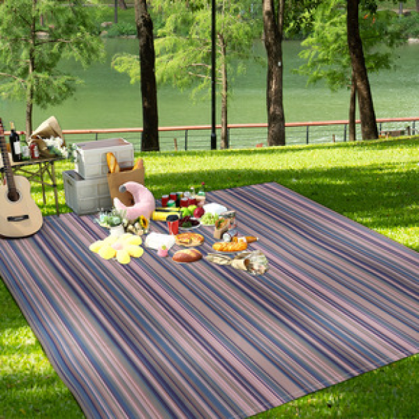 Cross border beach mat, quick drying, waterproof and moisture-proof mat, outdoor picnic mat, camping blanket