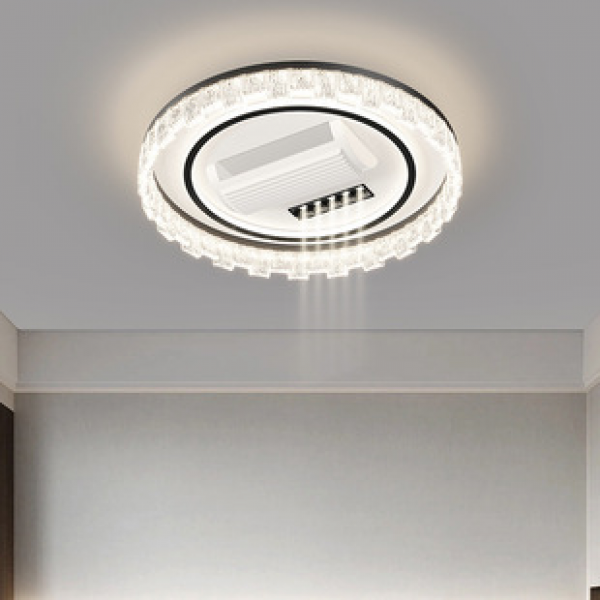 Modern restaurant full spectrum eye protection bedroom LED living room minimalist lighting minimalist ceiling light no leaf fan light