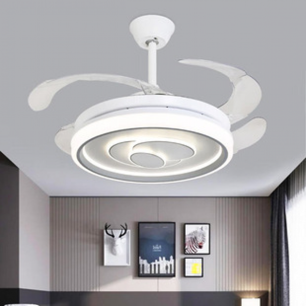 Modern minimalist invisible fan lights for living rooms, bedrooms, dining rooms, ceiling fans, Nordic creative lights with electric fans, Zhongshan