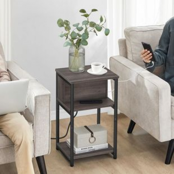 Cross border American modern minimalist edge table, living room sofa, square edge cabinet, wrought iron home bedroom, bedside table corner, trendy