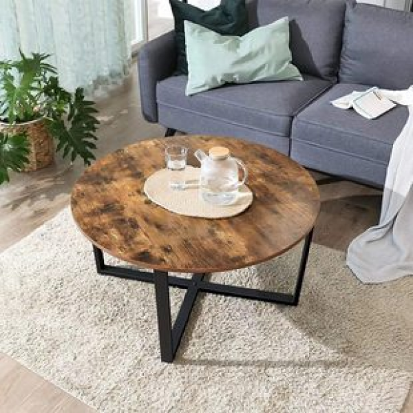 Factory direct sales creative circular coffee table, balcony tea table, household small apartment living room simple tea table, tea table edge trendy