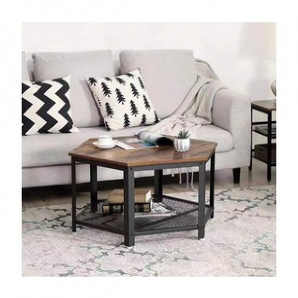 Cross border manufacturer direct sales Nordic minimalist wrought iron small table, living room, bedroom with storage, iron mesh storage rack, sofa, coffee table