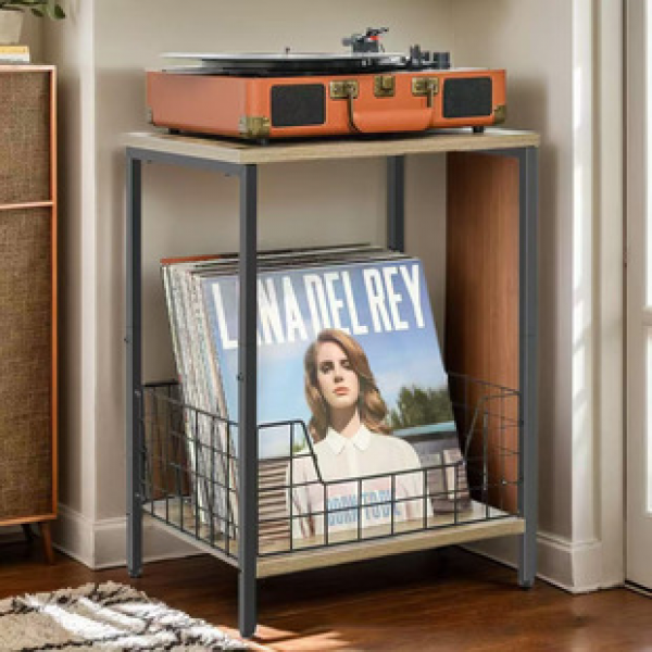 Cross border direct sales European style storage rack, multi-layer picture book and album rack, living room record player bracket, vinyl record storage rack