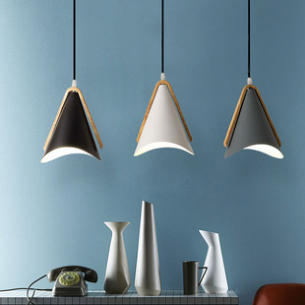 Nordic personalized dining pendant light, simple and modern macaron restaurant crescent shaped dining table, bar counter pendant light, personalized lighting fixtures