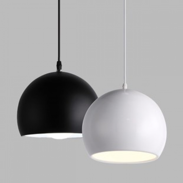 Nordic modern minimalist round dining room single head chandelier aluminum art color bar desk lamp bedroom bedside coffee shop lighting fixture