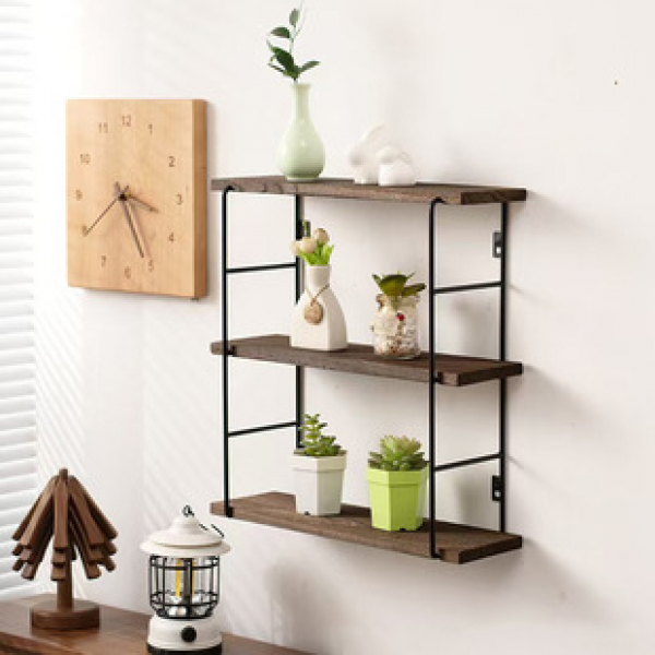 Wall mounted straight shelf storage rack, display rack, wall decoration rack, living room, bedroom, bedside storage rack