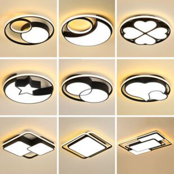 LED living room dining room circular minimalist room bedroom ceiling light hotel guest room new modern lighting fixtures
