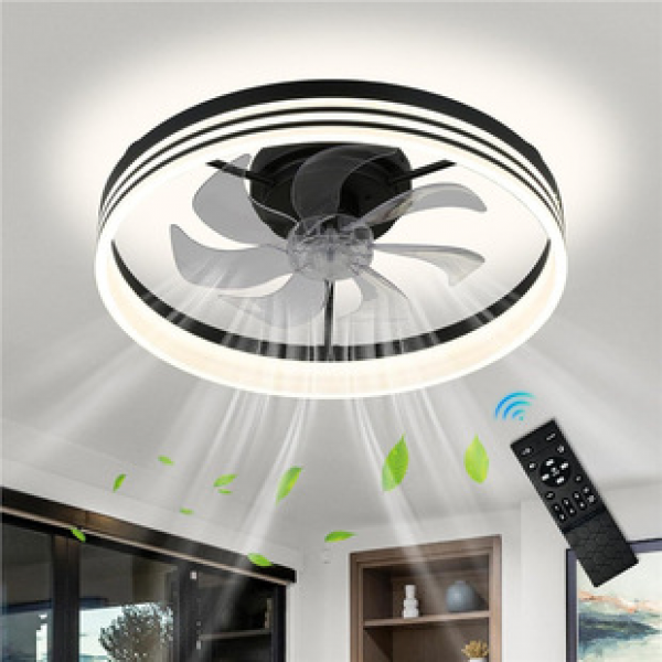 Amazon Alexa Silent Bedroom Fan Light UL Certification 110V Save Shipping Package Restaurant Living Room Light