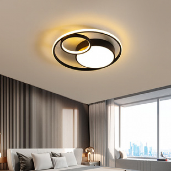 Restaurant lighting creative modern bedroom lighting personalized warm and simple room ceiling light Nordic circular LED home use