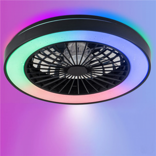 Ceiling fan light hot selling bedroom and guest room high-end intelligent control simple integrated ceiling light with fan