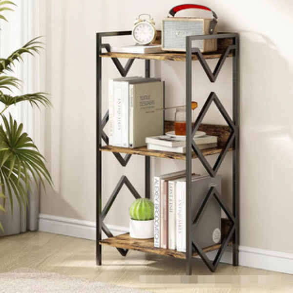 Cross border manufacturer direct sales floor standing book display rack, multi-layer storage rack, living room, study, vase, book display rack