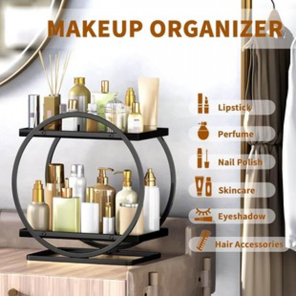 Applicable to dresser bathroom storage box household bedroom makeup storage box and storage black perfume storage box