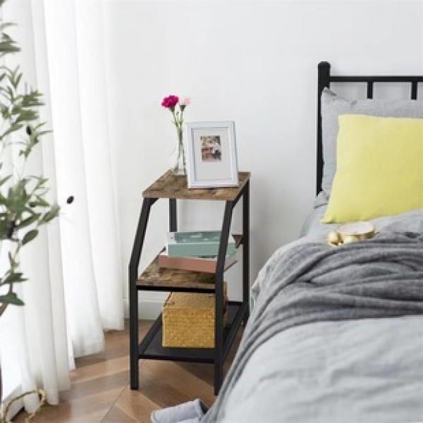 Factory direct sales small coffee table bedside shelf mini sofa edge table movable desktop miscellaneous storage shelf