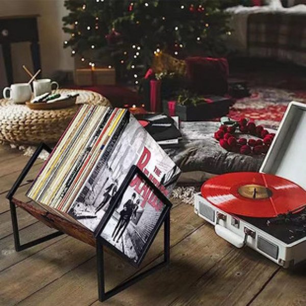 Factory direct sales magazine album storage rack, retro desktop vinyl record book storage rack, CD record display rack